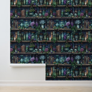 Papel Pintado Patrón De Ortografía Y Pociones De Brujería