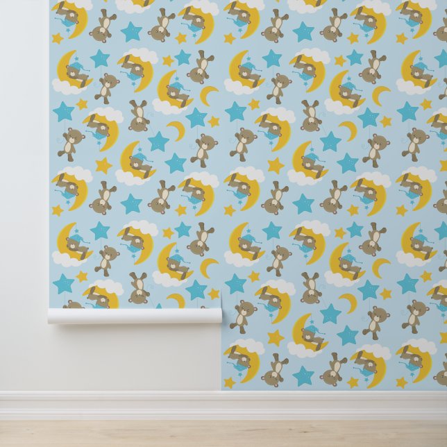 Papel Pintado Patrón De Osos, Osos Cubiertos, Osos De Teddy, Est (Solicitud)