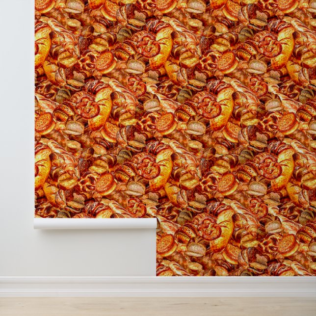 Papel Pintado Patrón de pan al horno (Solicitud)