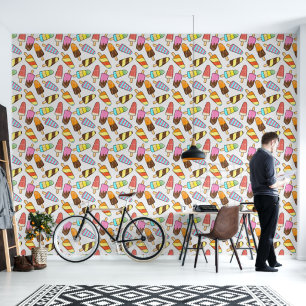 Papel Pintado Patrón de partículas de crema de hielo