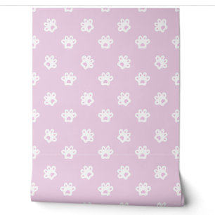 Papel Pintado patrón de patas de gato lindo