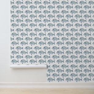 Papel Pintado Patrón de peces