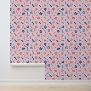 Papel Pintado patrón de perrita