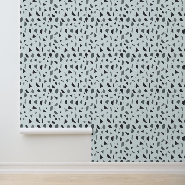 Papel Pintado patrón de piezas de corte gris (Solicitud)