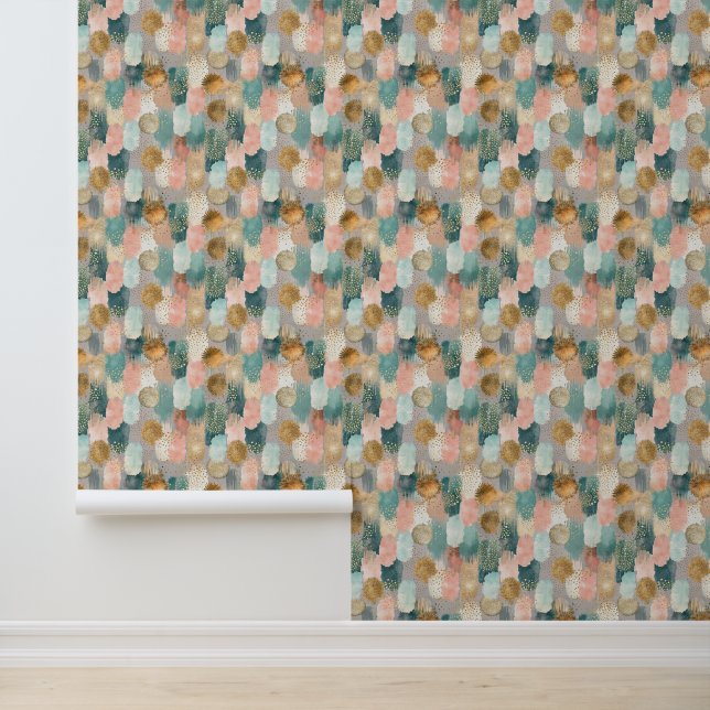 Papel Pintado Patrón de pincel vertical vibrante (2) (Solicitud)