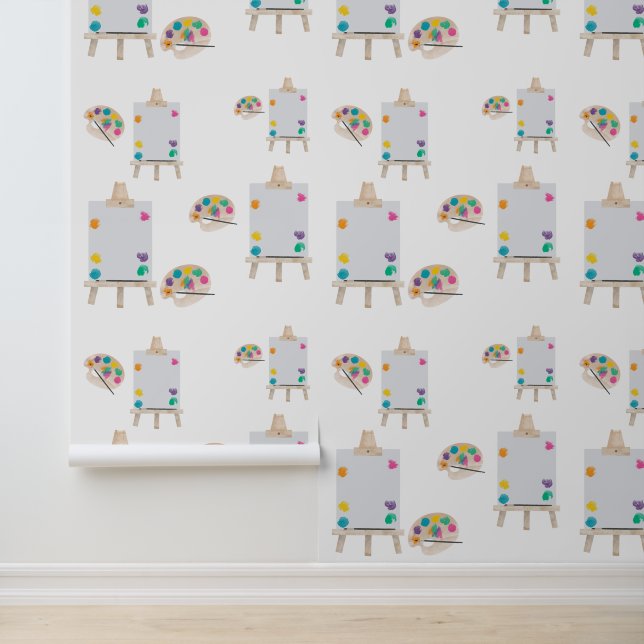 Papel Pintado Patrón de pintura artística (Solicitud)