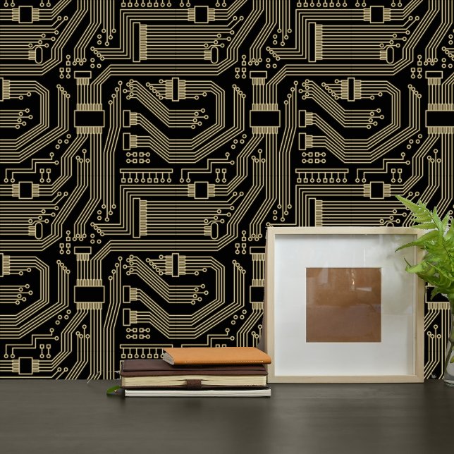 Papel Pintado Patrón de placa de circuito ID245 (Subido por el creador)