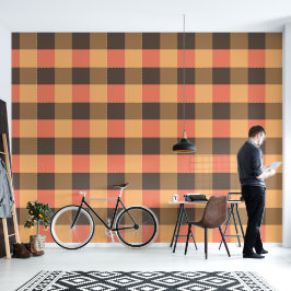 Papel Pintado Patrón de plaid de vintage