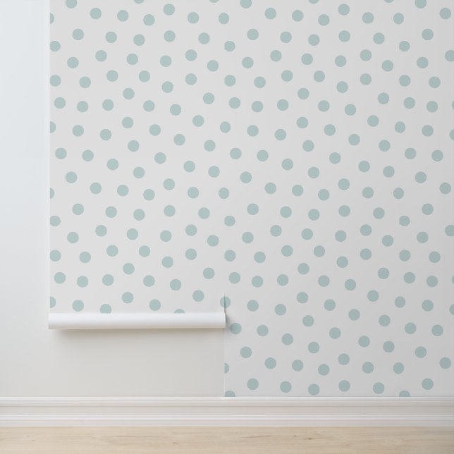 Papel Pintado Patrón de puntos azules modernos y singulares (Solicitud)