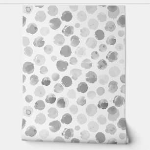 Papel Pintado patrón de puntos de acuarela marrón