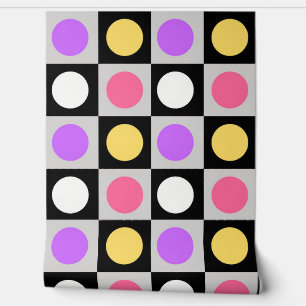 Papel Pintado Patrón de puntos de círculo geométrico