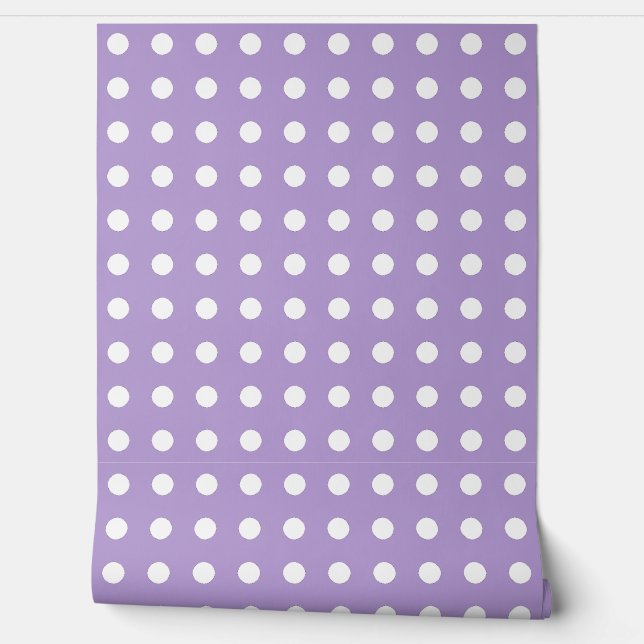 Papel Pintado patrón de puntos de polka (Desenrollar)