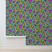 Patrón de puntos de polka en Verde azulado azul ro