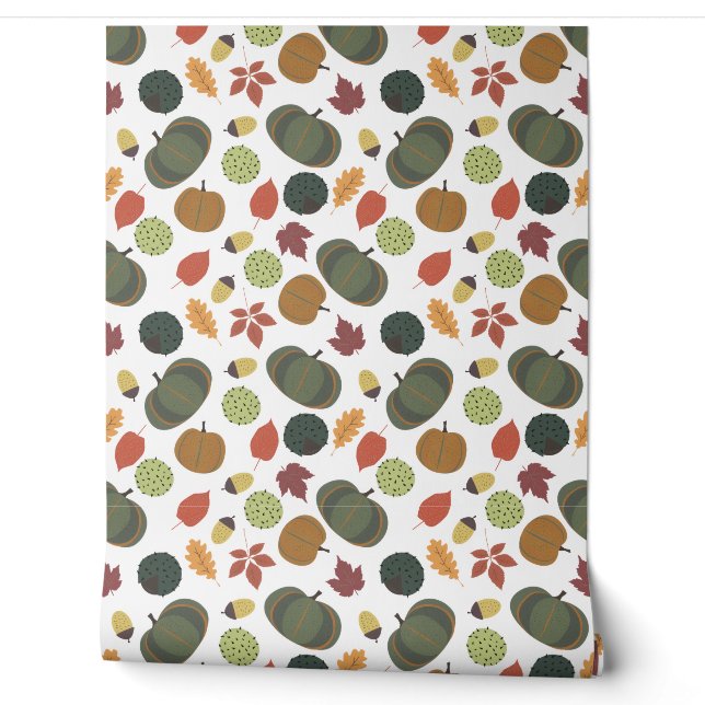 Papel Pintado patrón de pupmkins de otoño (Desenrollar)