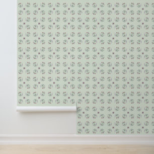 Papel Pintado patrón de ramos primaverales