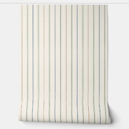 Papel Pintado Patrón de raya vertical delgada boho neutro terros