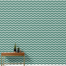 Papel Pintado Patrón de raya zig zag Chevron Verde Turquesa