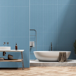 Papel Pintado Patrón de rayas azules Niagara vertical moderno