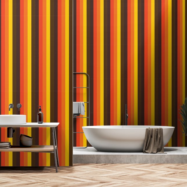 Papel Pintado Patrón de rayas de setecientos (Baño)