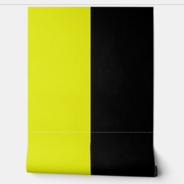 Papel Pintado Patrón de rayas grandes verticales amarillas en ne