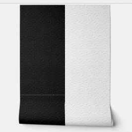 Papel Pintado Patrón de rayas grandes verticales en blanco negro