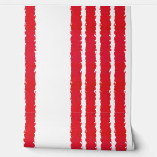 Papel Pintado Patrón de rayas rojas