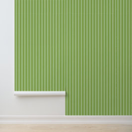 Papel Pintado Patrón de rayas verdes verticales modernas