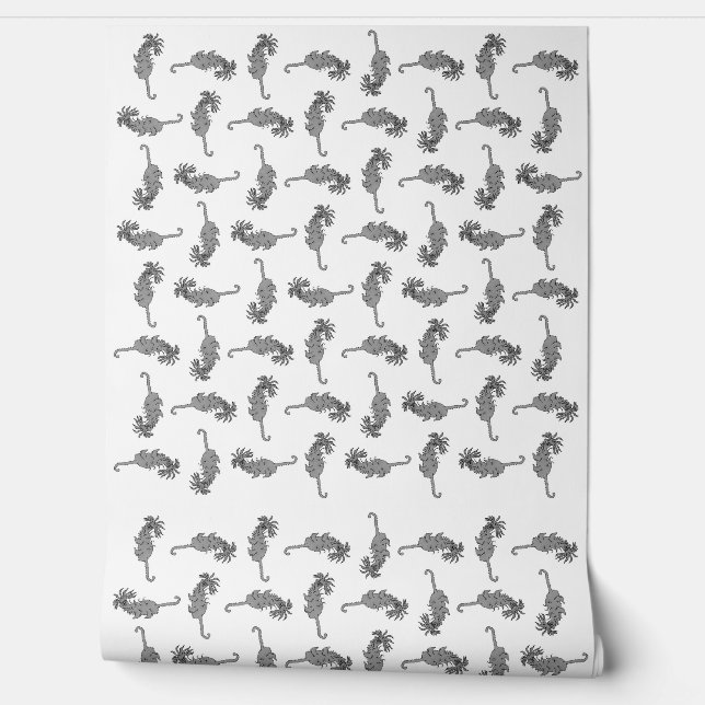 Papel Pintado Patrón de reptiles alienígenas (Desenrollar)