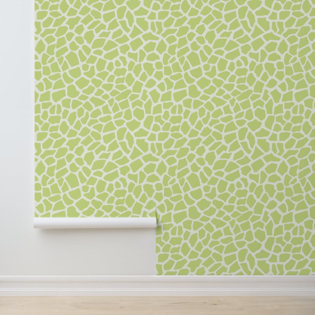 Papel Pintado Patrón de resumen de guijarros verdes limones livi (Solicitud)