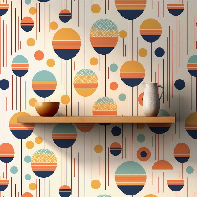 Papel Pintado Patrón de resumen geométrico de Bauhaus #1 ID1068 (Subido por el creador)
