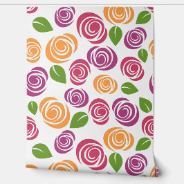 Papel Pintado patrón de Rosa