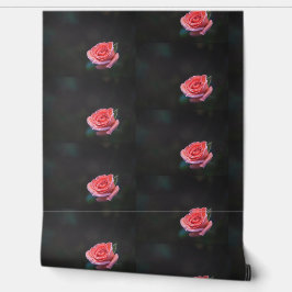 Papel Pintado Patrón de rosa rosa única