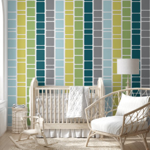 Papel Pintado Patrón de sangre con gris verde azul