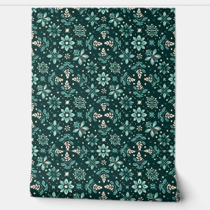 Papel Pintado Patrón de sinfonía floral