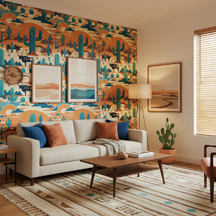 Papel Pintado patrón de tema del desierto del suroeste