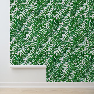 Papel Pintado Patrón de tendrils de hoja selva tropical