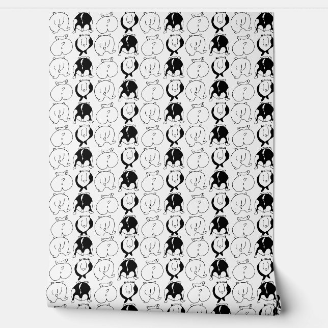 Papel Pintado Patrón de Traseros de Hámster (Desenrollar)