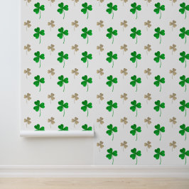 Papel Pintado patrón de tréboles irlandeses personalizado acoged