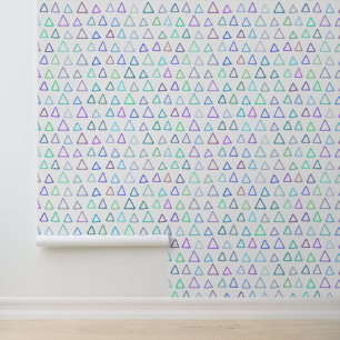 Papel Pintado Patrón de triángulos coloridos