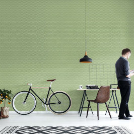 Papel Pintado Patrón de triángulos verde claro