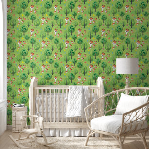 Papel Pintado Patrón de zorro de azulejos lindo unisex Mamá bebé