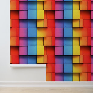 Papel Pintado Patrón del arcoiris abstracto