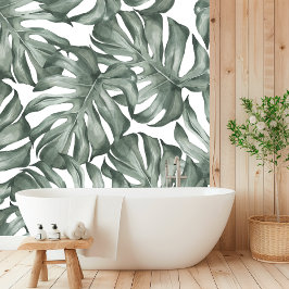 Papel Pintado "Patrón elegante de hojas de palma de Monstera