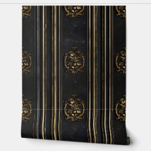 Papel Pintado Patrón elegante de oro antiguo