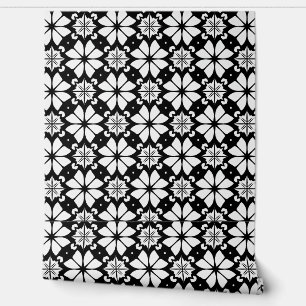 Papel Pintado Patrón en blanco y negro