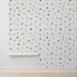 Papel Pintado Patrón Estrella Astrológica