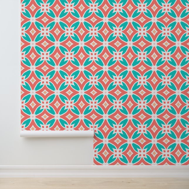 Papel Pintado Patrón étnico multicolor (Solicitud)