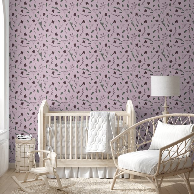 Papel Pintado patrón floral (Niños)