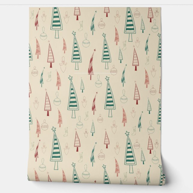 Papel Pintado Patrón floral (Desenrollar)