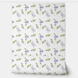 Papel Pintado Patrón floral de acuarela de flores silvestres de 